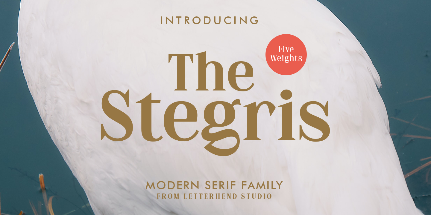 Пример шрифта The Stegris Light